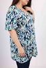 Picture of CURVY GIRL TUNIC WITH BACK KNOT AND FLARED SLEEVE
